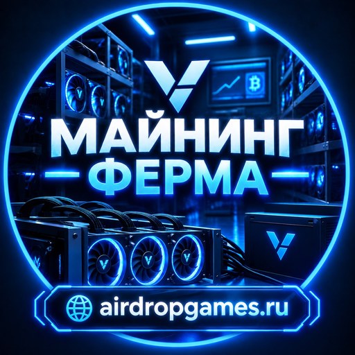 Логотип игры «Майнинг ферма»